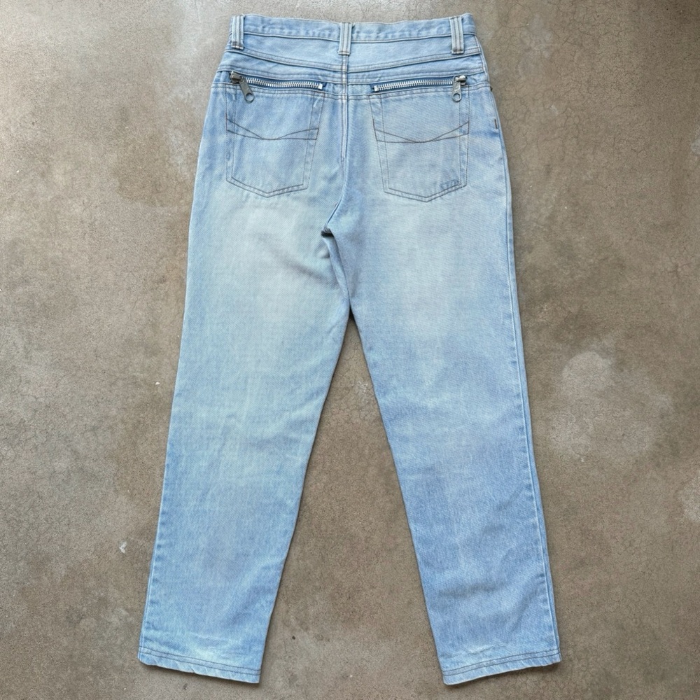 Vintage 90s Zipper Detail Light Wash Jeans
